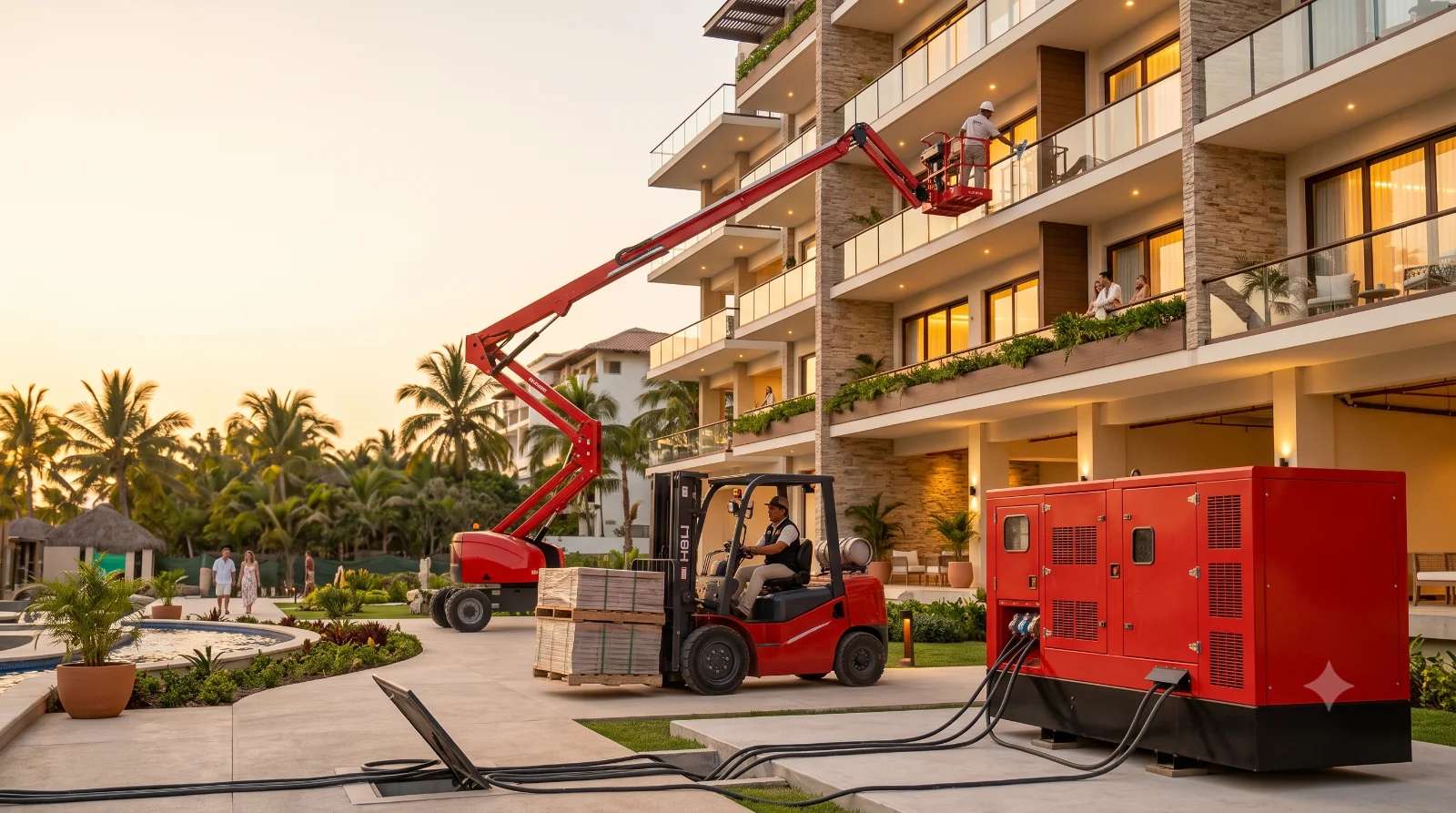 Renta de maquinaria para hoteles y resorts en Puerto Vallarta y Riviera Nayarit